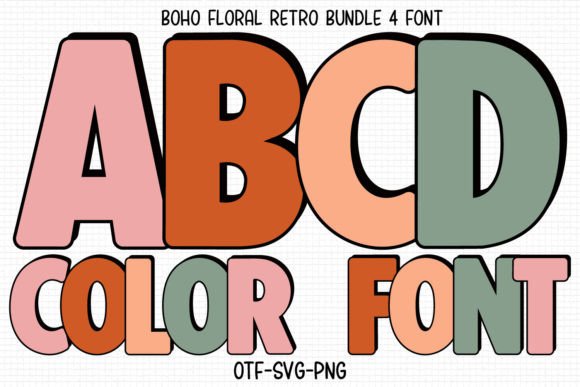 Boho Floral Retro: Bold Serif, Real Embroidery Impact