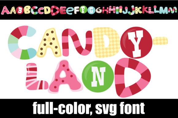 Candyland: A Playful Color Fonts Collection for Crafters