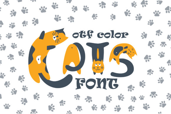 Cats: A Color Font That Purr-fectly Fits Handmade Charm