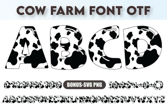 Cow Farm Fonts: Rustic Color Fonts for Authentic Branding