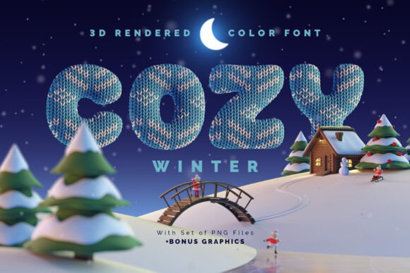 Cozy Winter Fonts: A Color Fonts Review for Crafters