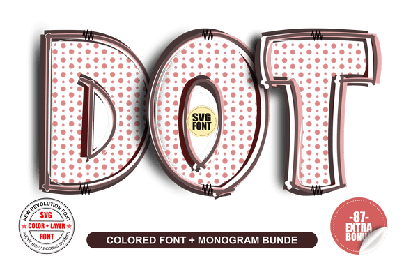 Dot: A Vibrant Color Fonts Asset for Modern Branding