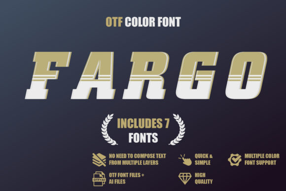 Fargo: Bold Color Fonts for Handmade Business Design