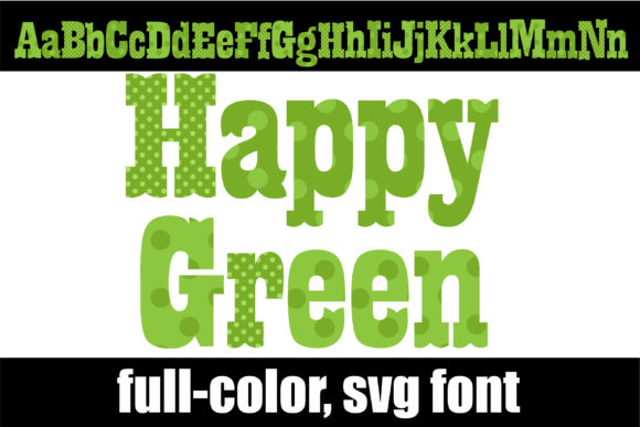Happy Green: A Vibrant Color Font for Branding & Creative Design