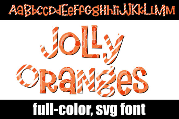 Jolly Oranges: A Vibrant Color Fonts Choice for Creative Brands