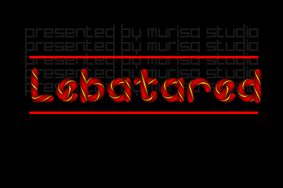 Lebatared: A Playful Color Font That Demands Real Embroidery Caution