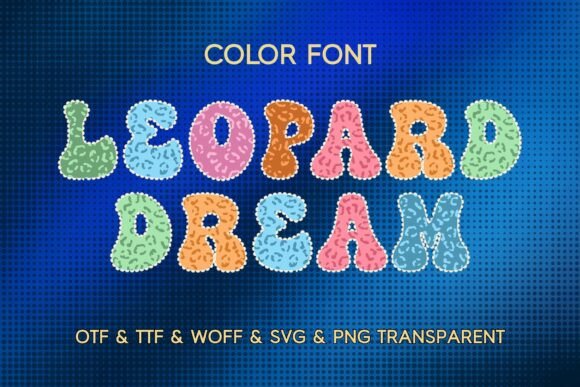 Leopard Dream: A Playful Color Fonts Collection