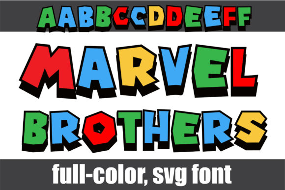 Marvel Brothers: A Bold Color Fonts Statement