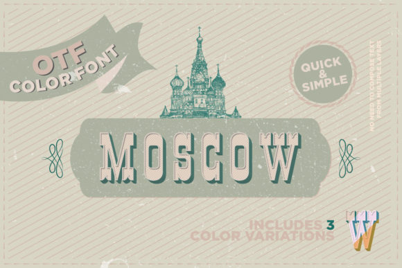 Moscow: A Color Fonts Powerhouse for Handmade Design