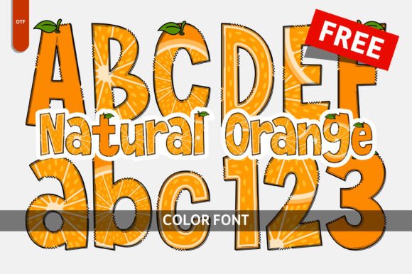 Natural Orange: A Playful Color Font for Local Business Branding