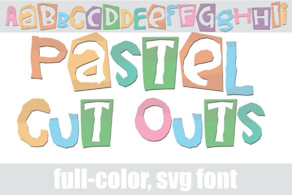 Pastel Cut Outs: A Color Fonts Review for Local Business Branding
