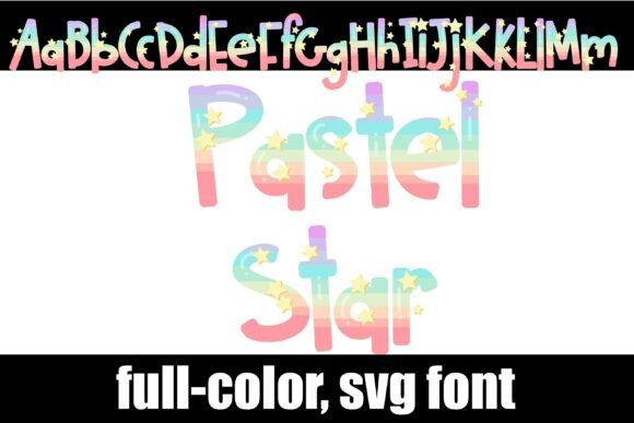 Pastel Star: A Color Fonts Wonder for Handmade Creators