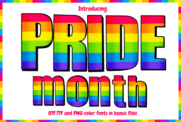 Pride Month Fonts: A Color Fonts Review for Publishers