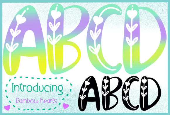 Rainbow Hearts: Color Fonts for Playful Digital Products