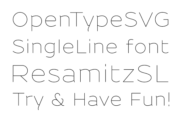 ResamitzSL: A Standout Color Fonts Choice for Creative Design