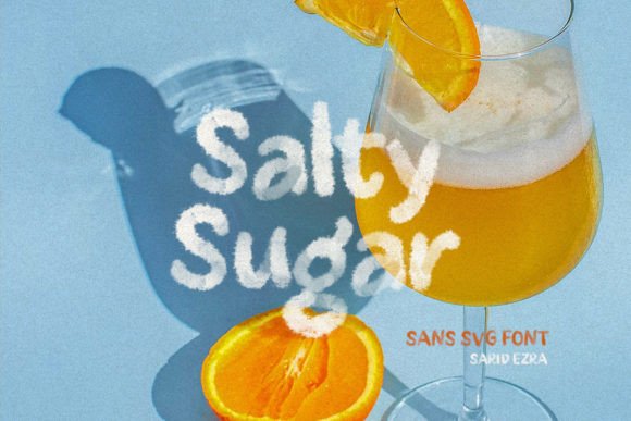 Salty Sugar: A Watercolor Color Fonts Choice