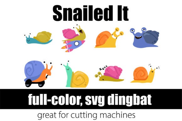 Snailed It: A Quirky Color Fonts Gem for Handmade Creators