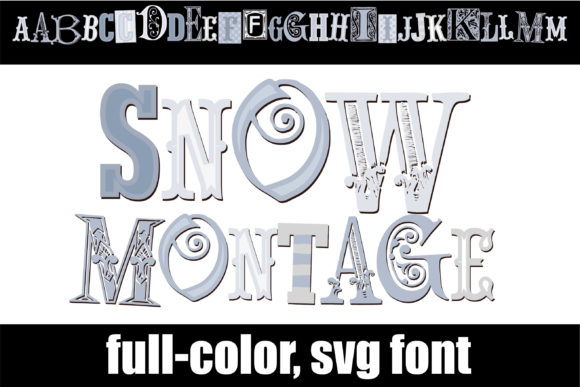 Snow Montage: A Color Fonts Gem for Seasonal & Handmade Brands