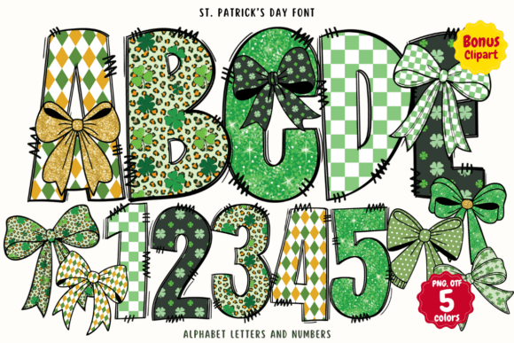St. Patrick’s Day Fonts: Color Fonts for Festive Handmade Design