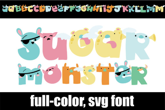 Sugar Monster: A Playful Color Fonts Choice