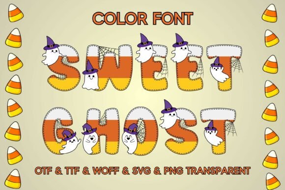 Sweet Ghost: A Festive Color Fonts Choice