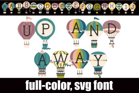 Up and Away: A Playful Color Fonts Breakthrough