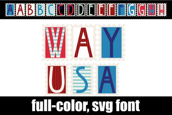Way Usa: Vintage Stamp Charm in Embroidery