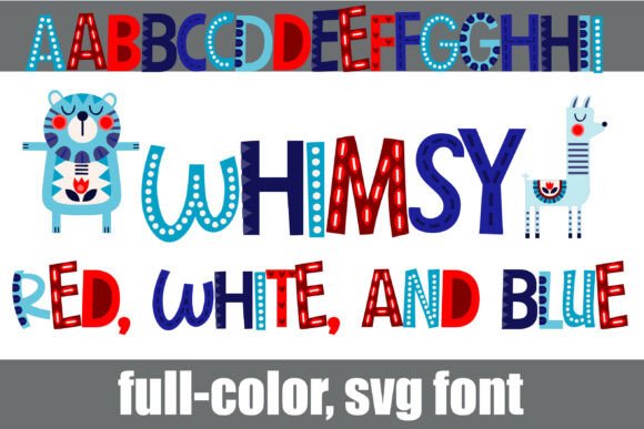 Whimsy Red, White, and Blue